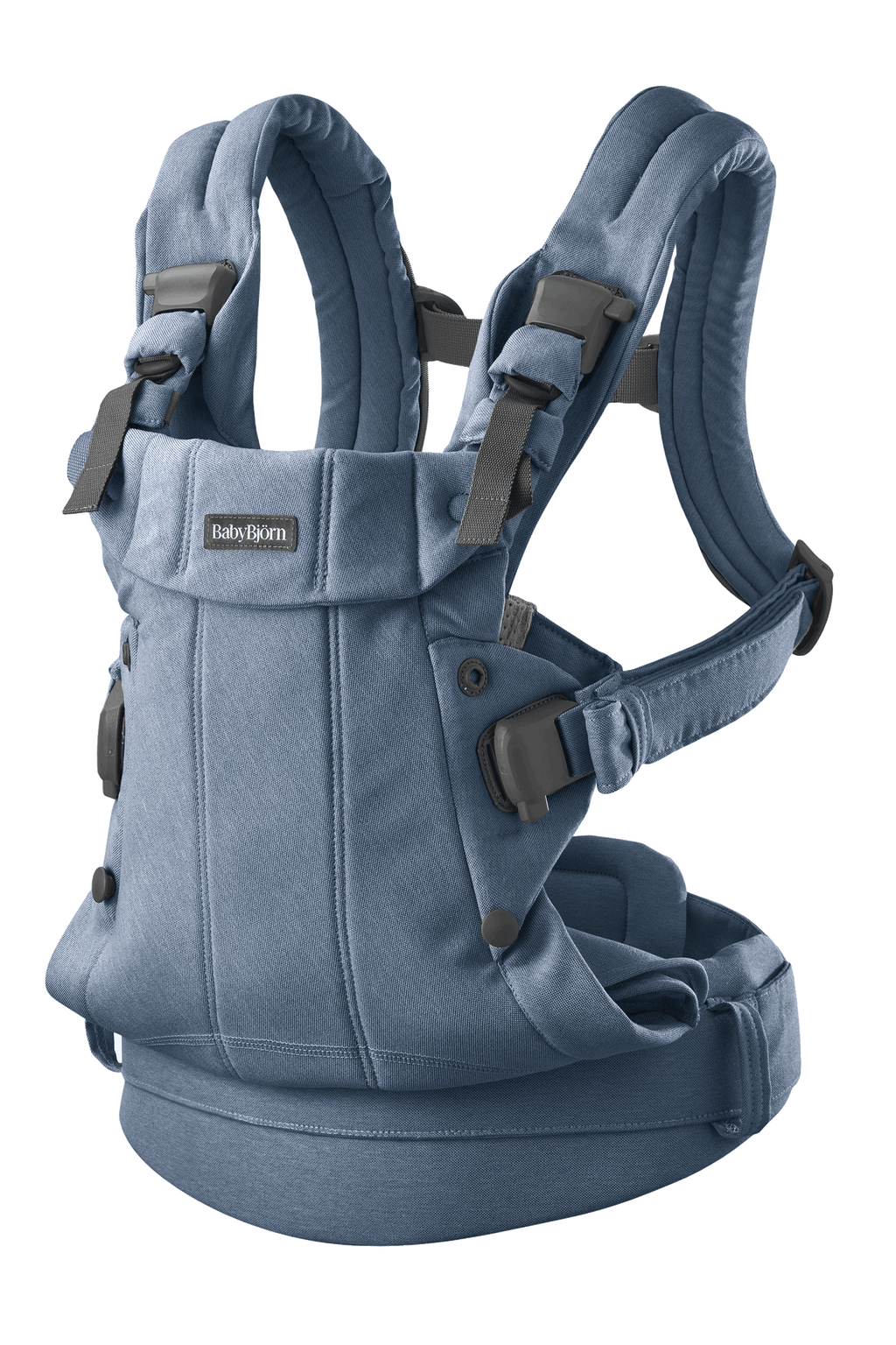 baby carrier harmony blue melange woven